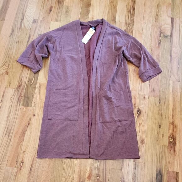NWT Forever Cardi Soft Heather Plum Agnes & Dora - Picture 1 of 3